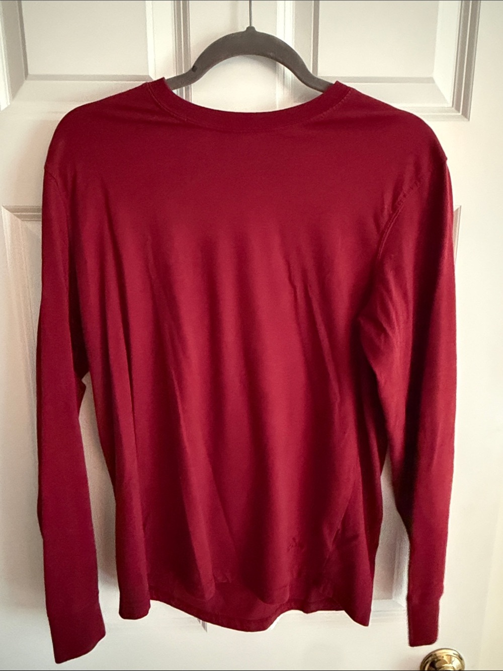 Eddie Bauer Long-Sleeve Crewneck Shirt - Deep Red